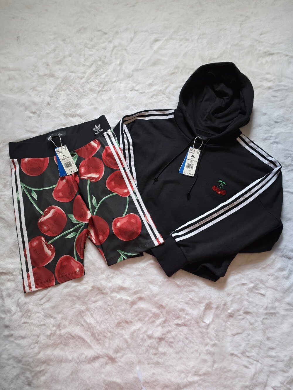 NWT Adidas x HER Studio London Cherry Hoodie & Short Tights